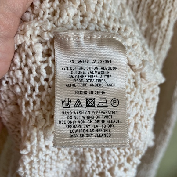 Anthropologie Yellow Bird Crochet Sweater - Picture 6 of 8